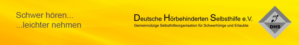 Kopfbild Logo DHS schwer hören, leichter nehmen
